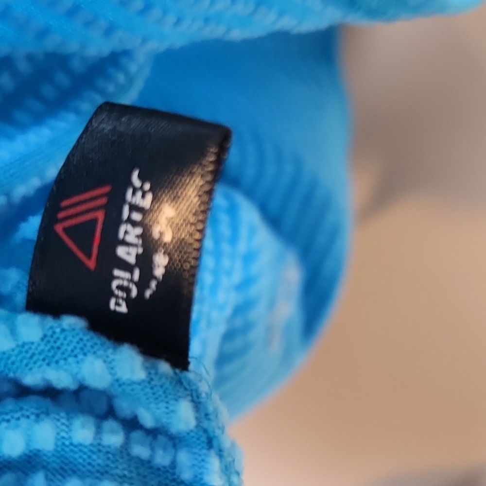 Patagonia Aqua Blue Capilene Quarter Zip Pullover Size Small With Flaw - Picture 14 of 15